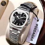 Charger l'image dans la galerie, Montre de Prestige Poedgar™ – Édition Carrée Acier Inoxydable (Homme & Femme)