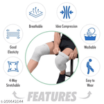 Charger l'image dans la galerie, Bamboo Compression Knee Sleeves | Pack Of 2
