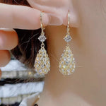 Charger l'image dans la galerie, Diamond Water-Drop Earrings
