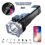Charger l'image dans la galerie, Emergency LED Flashlights With Power Bank And Safety Hammer
