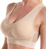 Charger l'image dans la galerie, Soutien-gorge à coussinets d'air non rembourrés en coton uni  pour femme ( lot de 3 )
